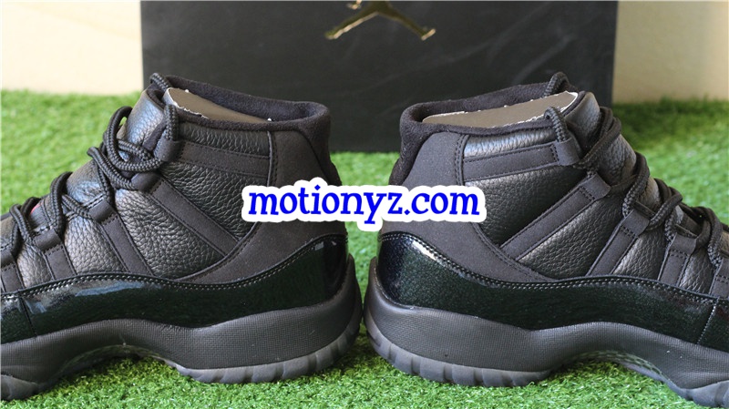 Authentic Air Jordan 11 Retro 72-10 Black Custom